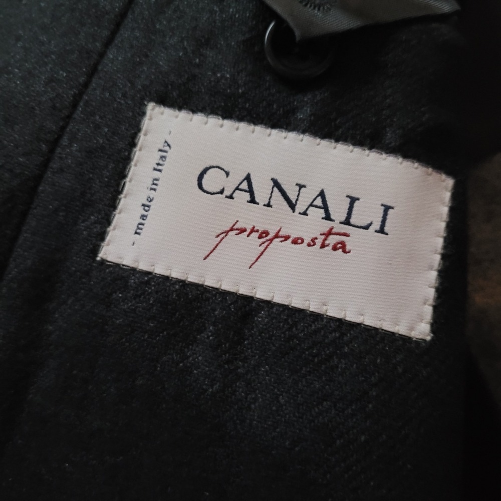 Canali Proposta Blazer 44R 50% Silk 50% Cashmere Sport Coat Patch Pockets Italy - Picture 7 of 13
